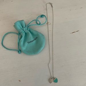 Double heart Tiffany and co necklace